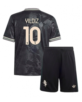 Billige Fotballdrakt Juventus Kenan Yildiz #10 Replika Tredjedraktsett Barn 2025-26 Kortermet (med bukser)